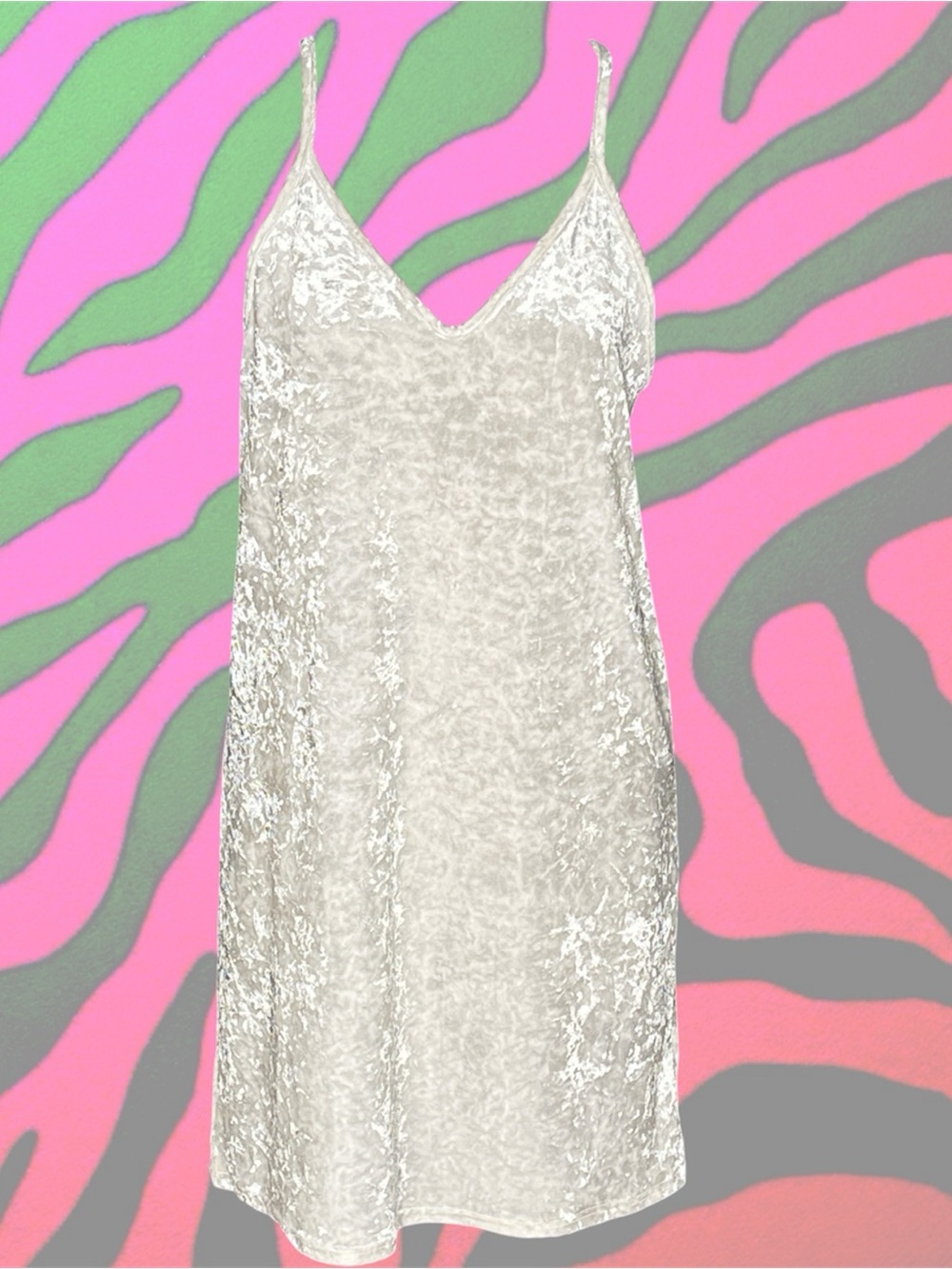 Clueless crushed velvet slip party dress